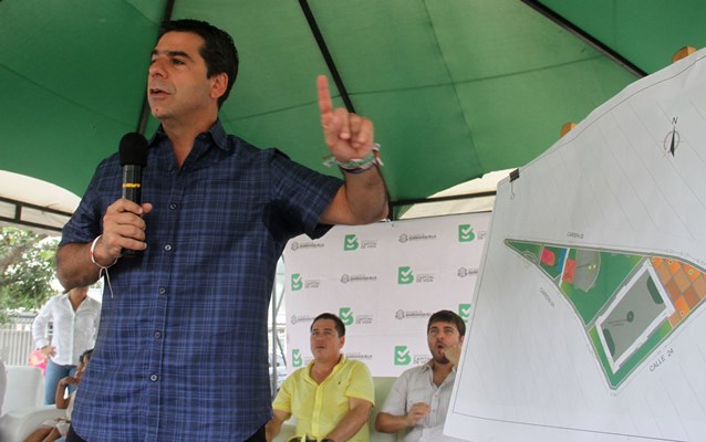 En 3 meses estarán listas obras de remodelación del parque San Martín en Simón Bolívar