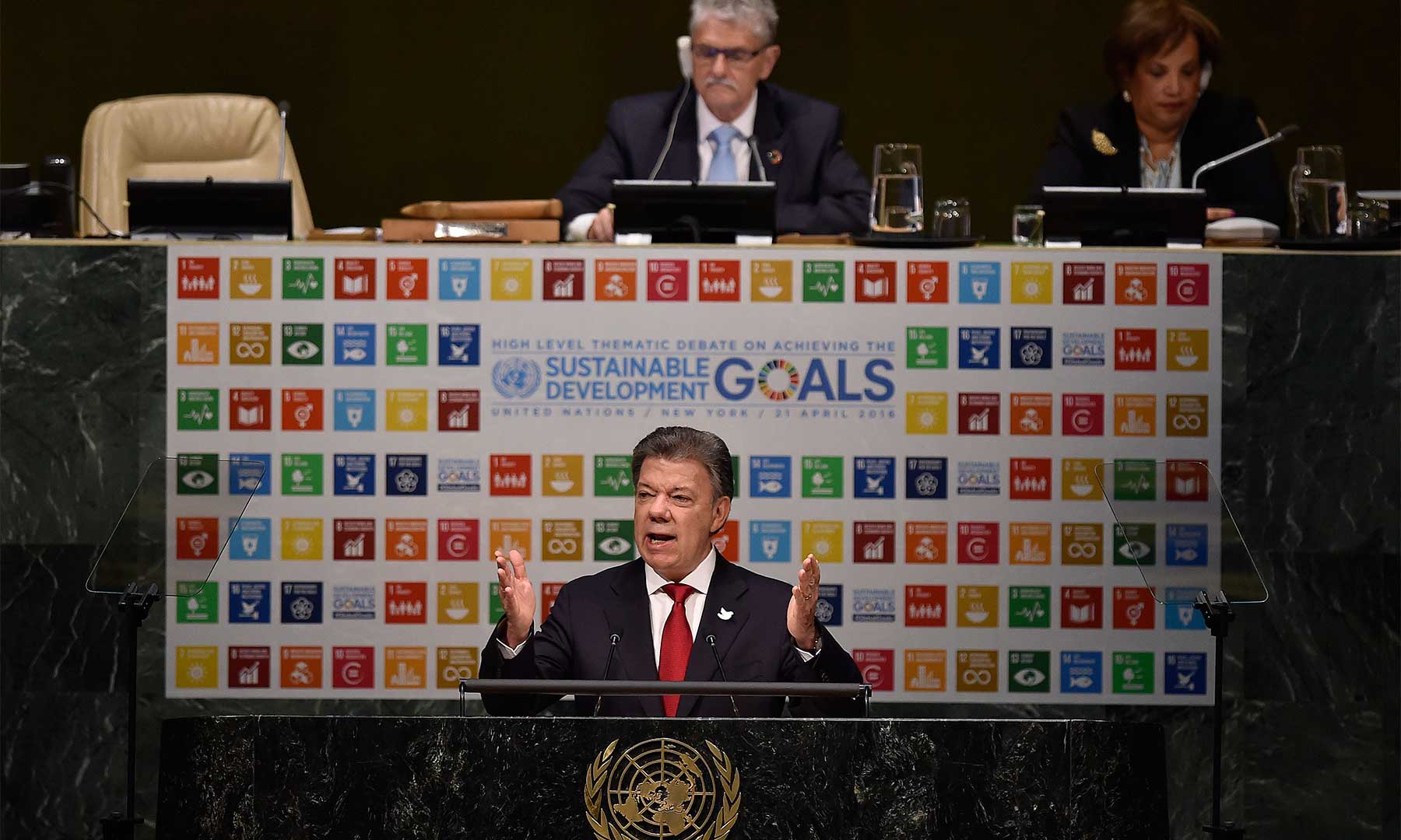 «Colombia espera lograr el primer acuerdo de paz con enfoque de desarrollo sostenible»: Presidente Santos