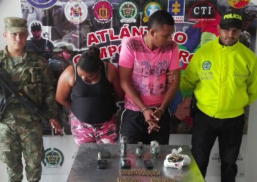 Capturados en Sabanalarga un hombre y una mujer señalados de extorsión