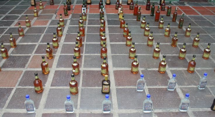 Incautados más de 140 botellas de licor adulterado en  municipios del Atlántico