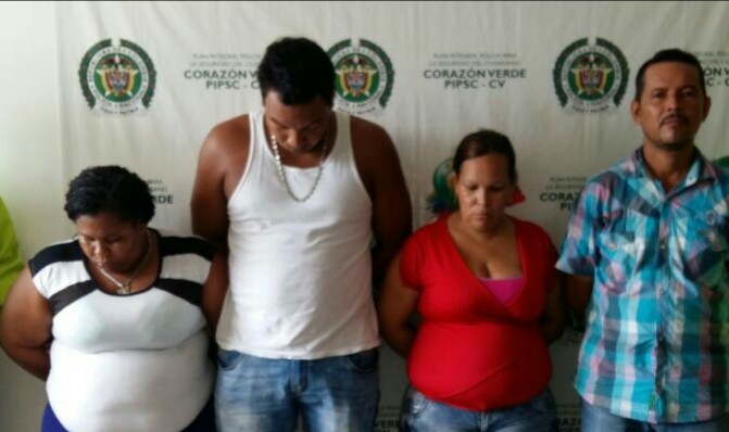 Desmantelada banda «Los Malamberos» dedicada al microtráfico:  capturados 2 hombres y 2 mujeres