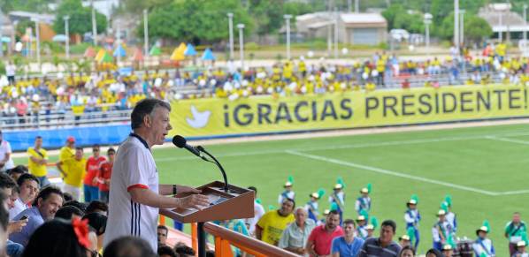 “Estoy seguro de que los colombianos van a decir, sí aprobamos el plebiscito”: Presidente Santos