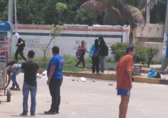 Encapuchados protagonizan alteración del orden público en Uniatlántico