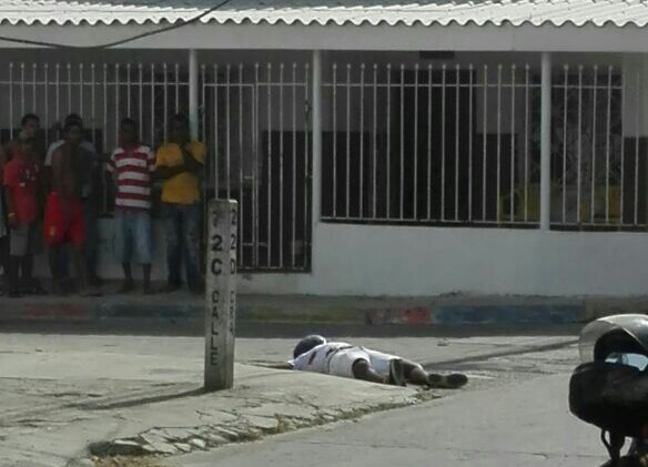 Abatido reconocido delincuente, cuando atracaba a policía de la Sijín en San Felipe