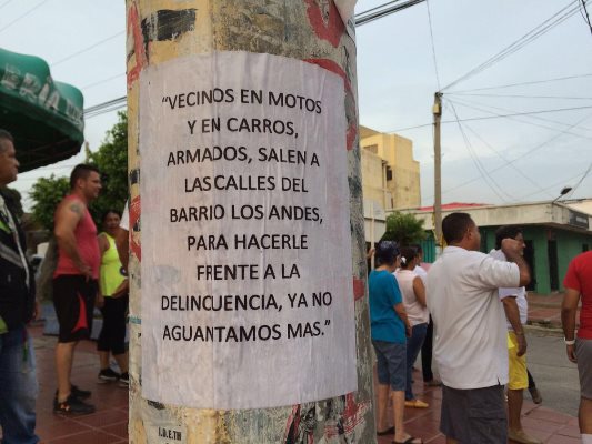 Cansados de la inseguridad, vecinos de Los Andes anuncian patrullajes en moto y armados para enfrentar la delincuencia