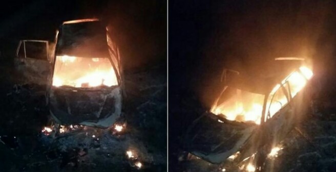 4 personas mueren calcinadas y otras 3 resultaron heridas al accidentarse una van en vía del Magdalena