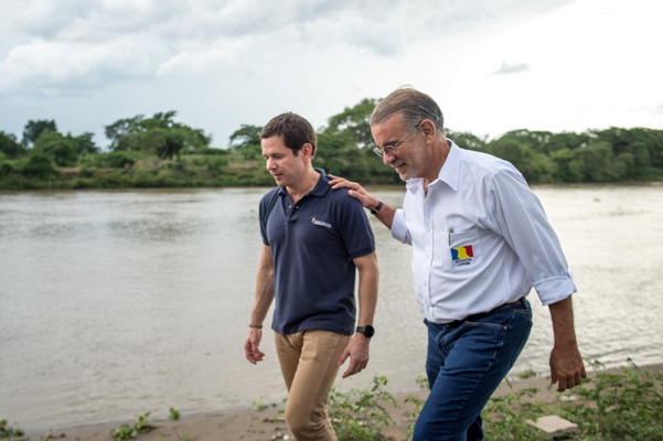 Gerente del Fondo de Adaptación visitó Santa Lucía para socializar avance de las obras de mitigación en el Canal del Dique