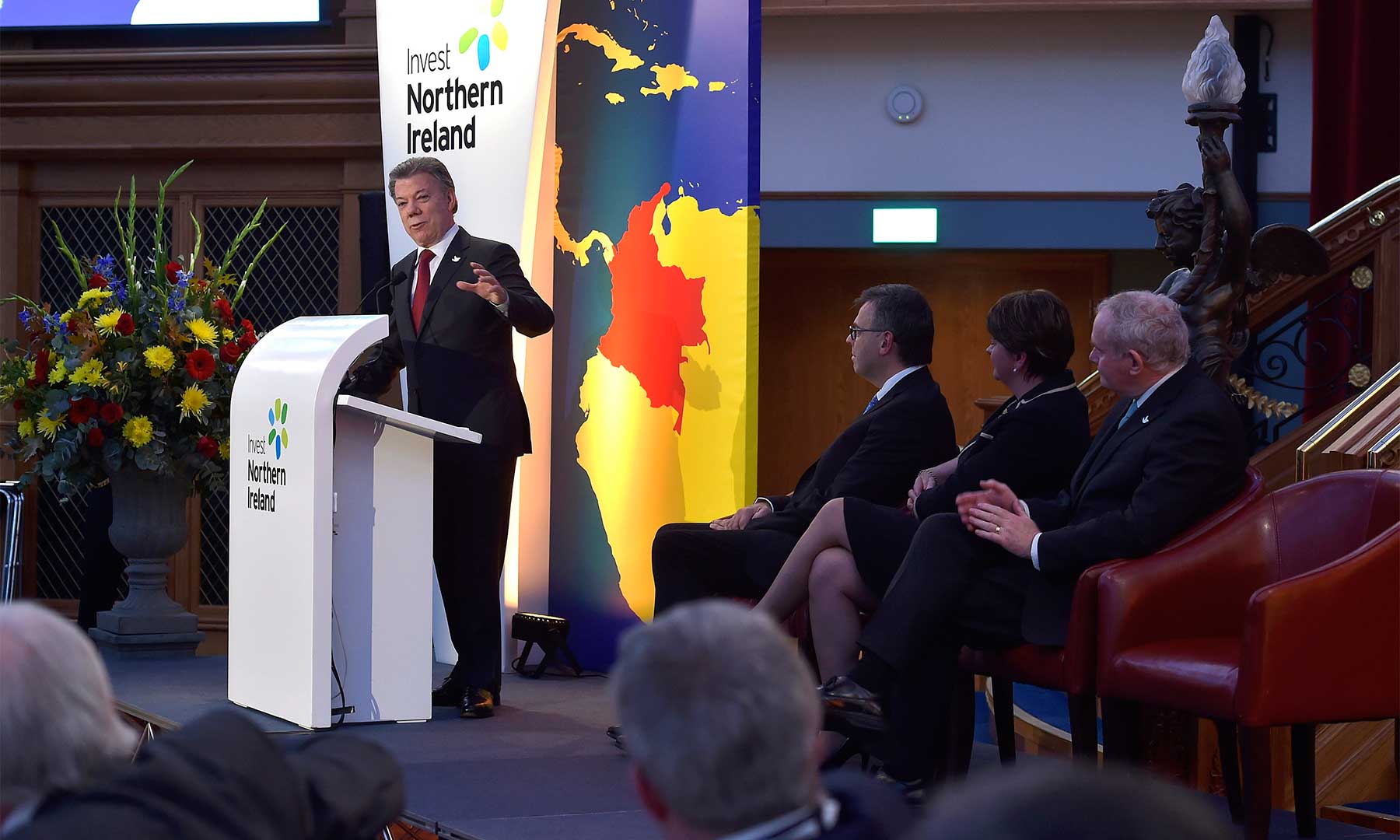Auge económico de Irlanda del Norte tras el final del conflicto es ejemplo para Colombia: Juan Manuel Santos