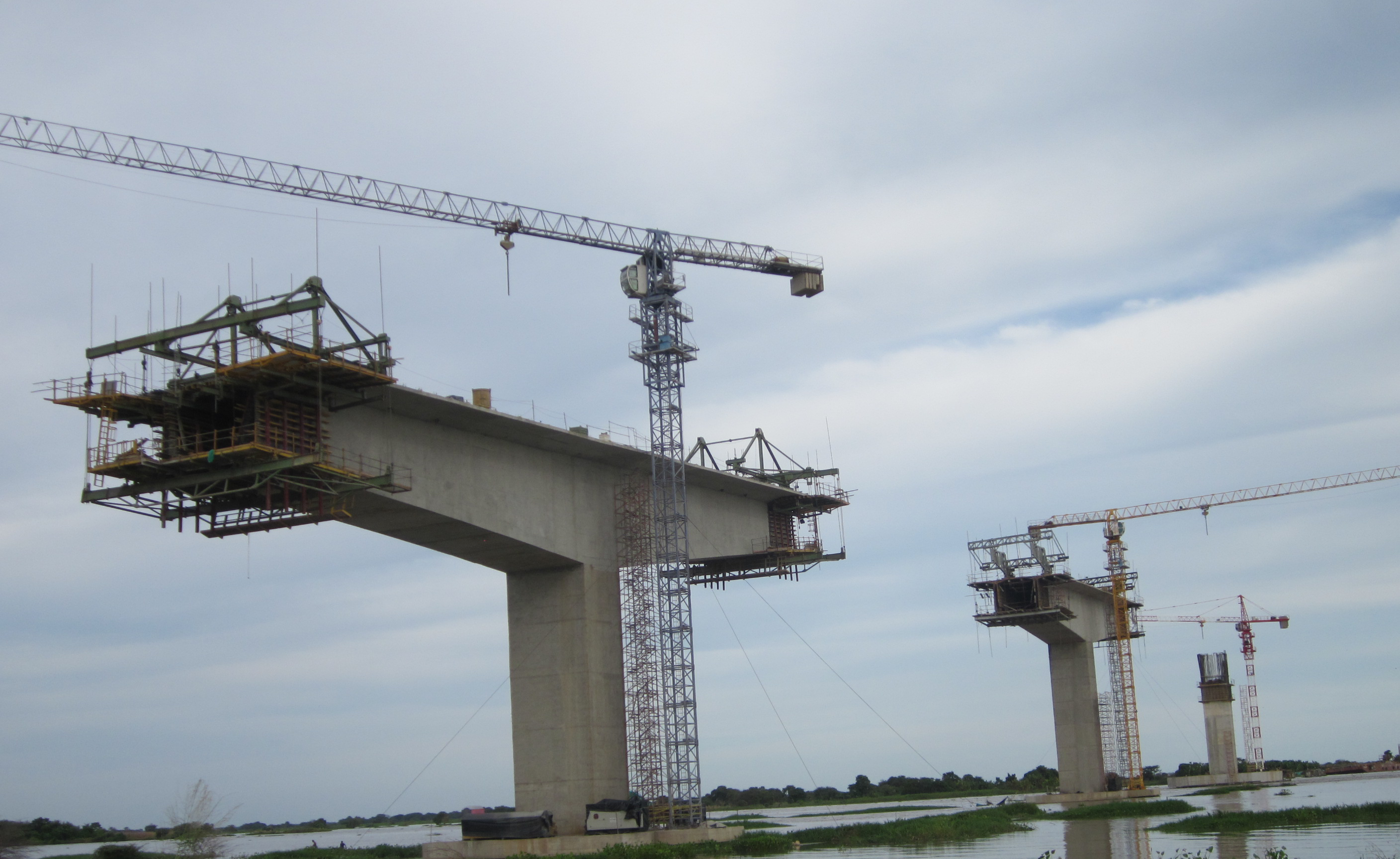 En sólo tres meses avances de obra del puente más largo de Colombia pasó de 20% a 45%