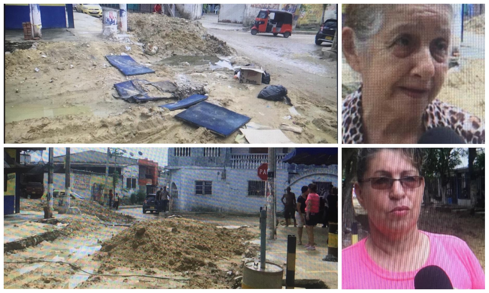 En el barrio Simón Bolívar denuncian que contratista abandonó obras de ...