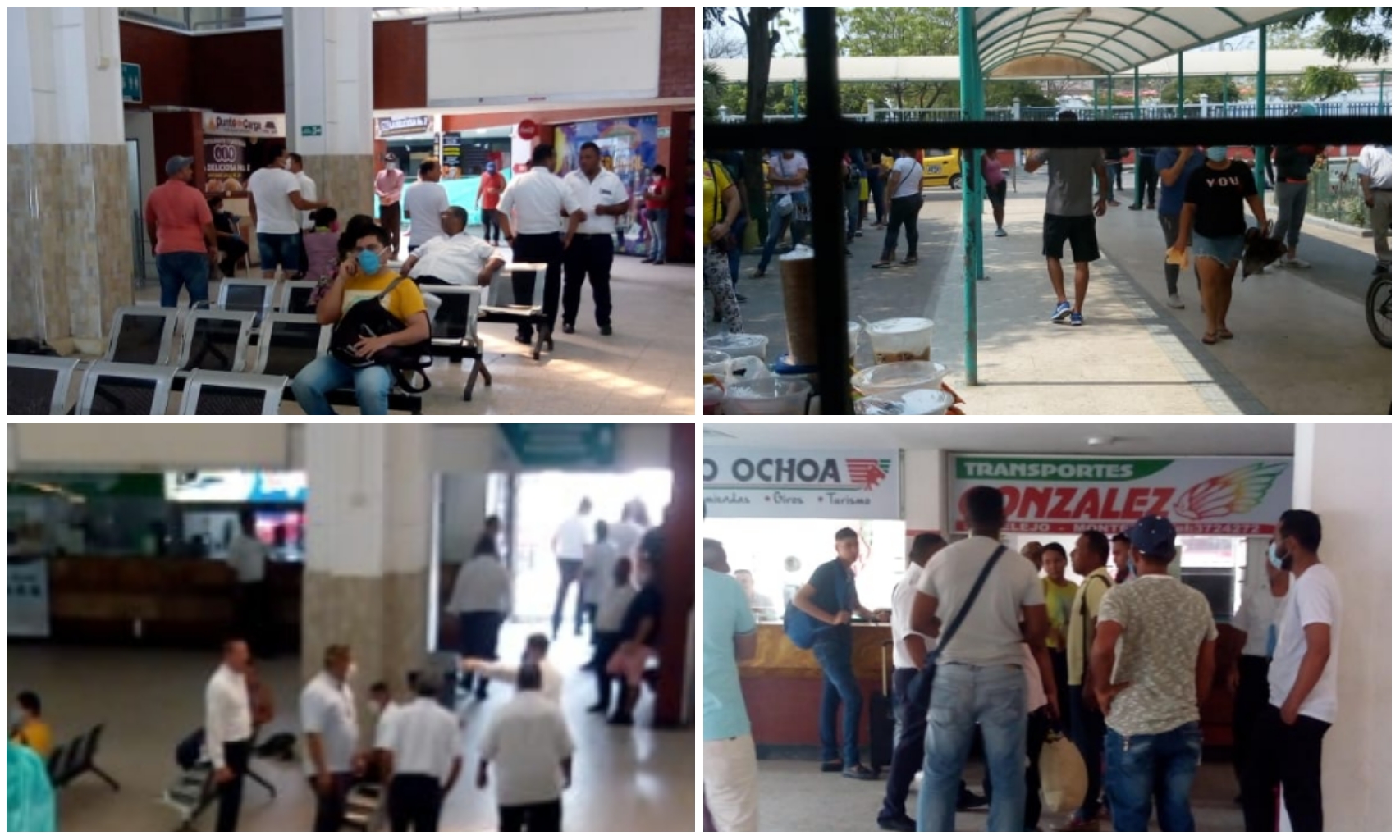 Terminal de Transportes de Barranquilla reporta disminución del 95 por ciento en la movilización de pasajeros