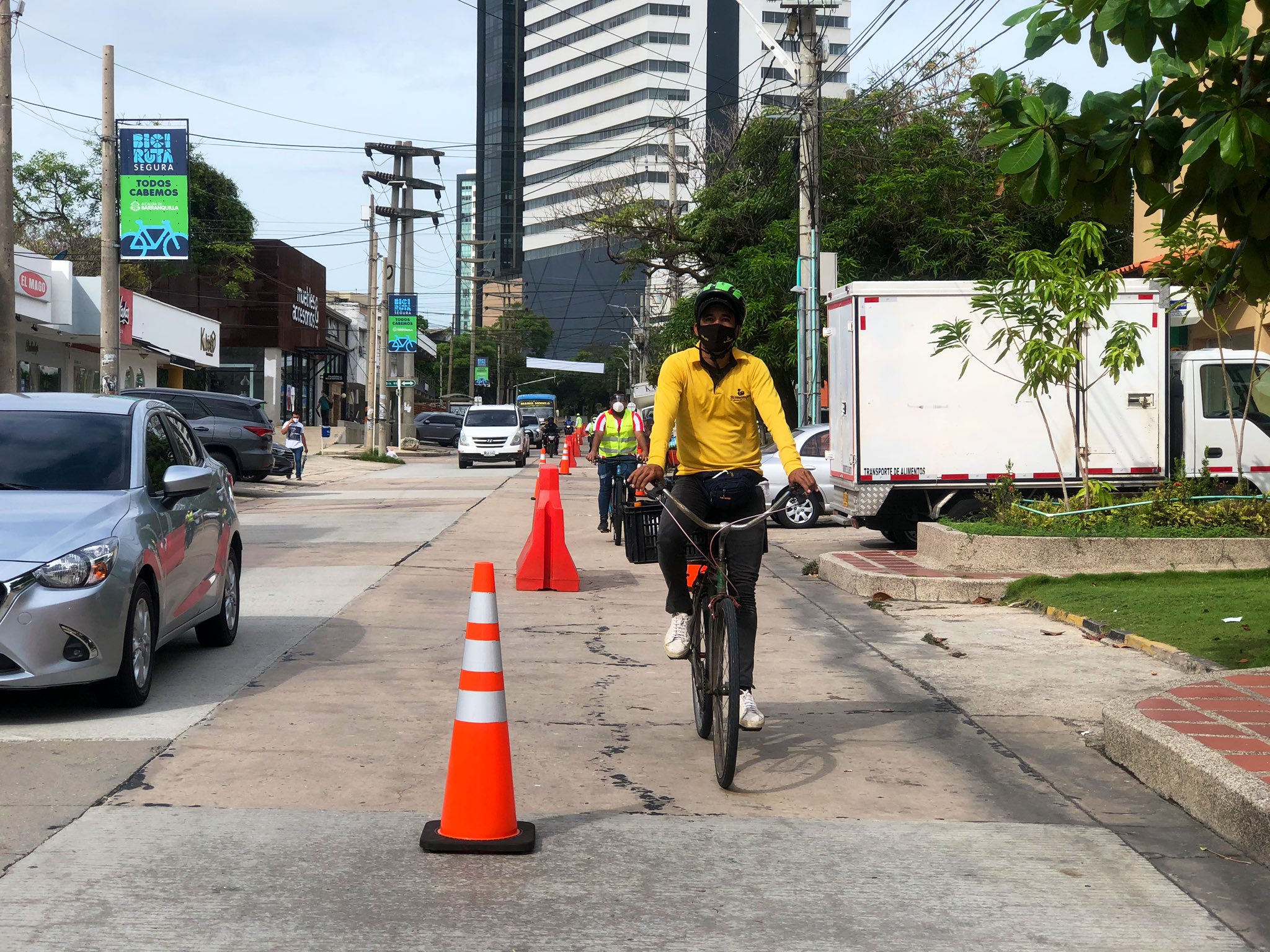 Habilitan otro tramo de bicirruta en el norte de Barranquilla: ya son 46,84 km de bicicarriles