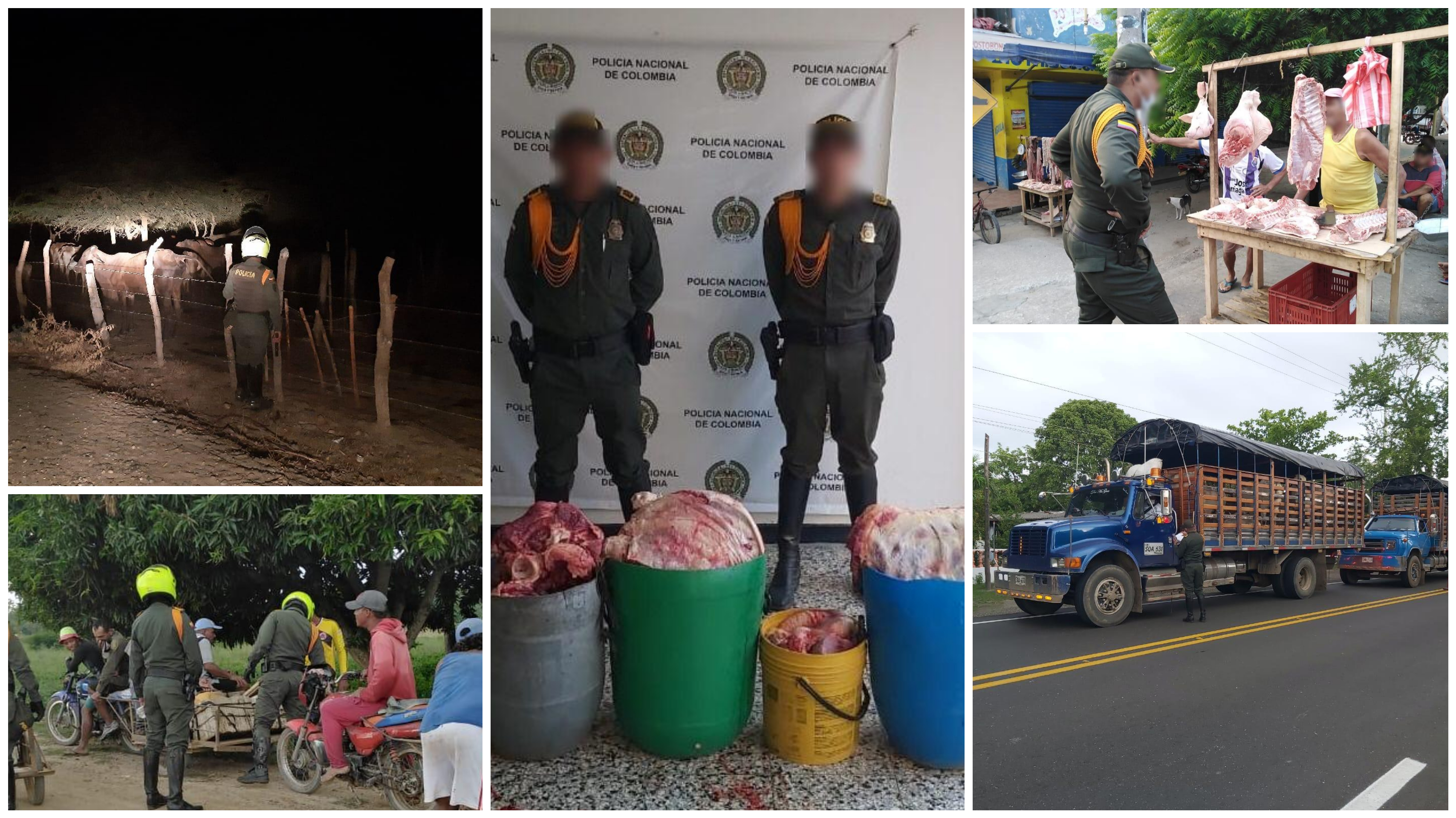 Incautados más de 2.000 kilos de carne de res y cerdo de dudosa procedencia en municipios del Atlántico