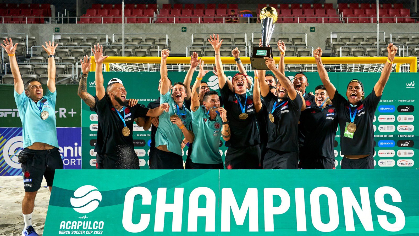 Selección Colombia de fútbol playa, campeones del Acapulco Beach Soccer Cup
