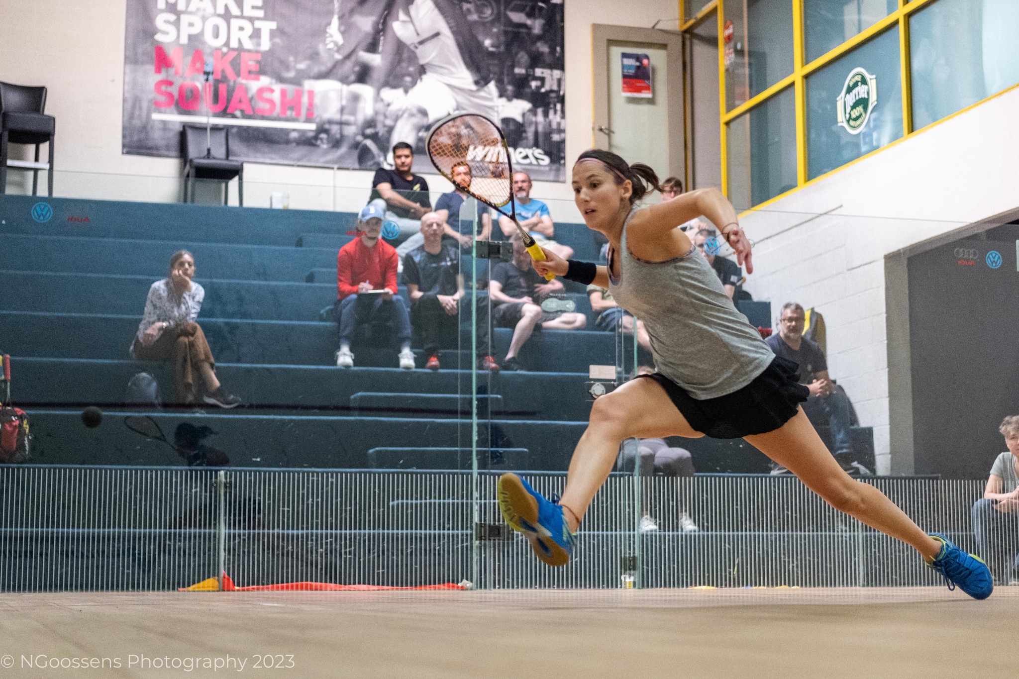 Catalina Peláez, campeona del Mercedes Benz Dronsfields de squash en Bélgica