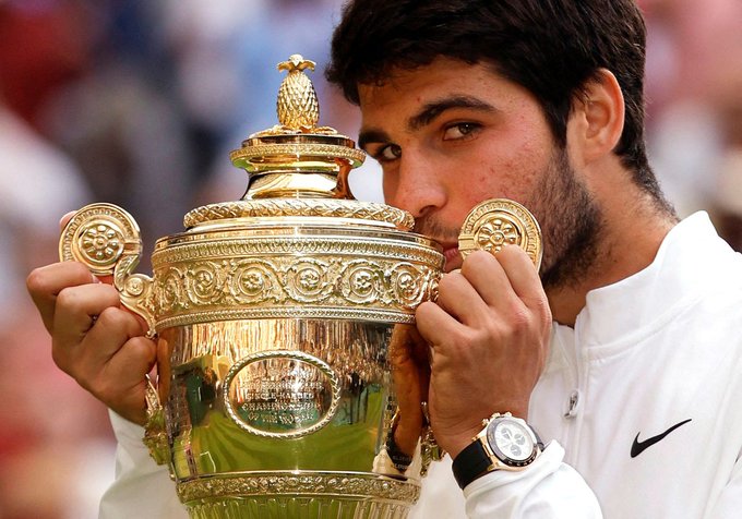 El español Carlos Alcaraz, campeón en Wimbledon