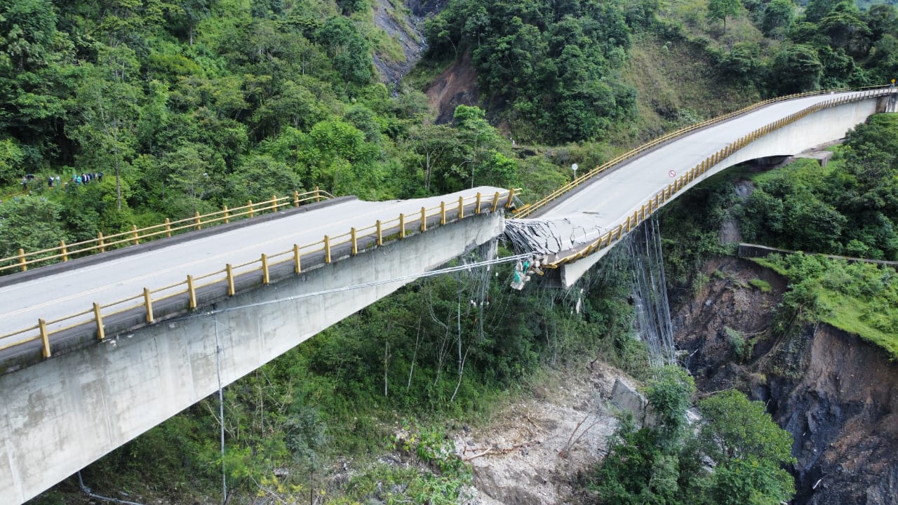 Colapsó puente ‘Los Grillos’ entre Boyacá y Casanare: ‘paso no se va a dar en corto plazo’