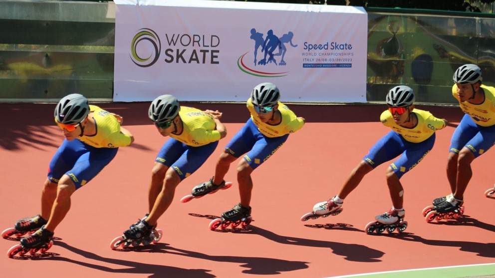 Colombia ya rueda en el Patinódromo Mundialista de Ceccato en Italia