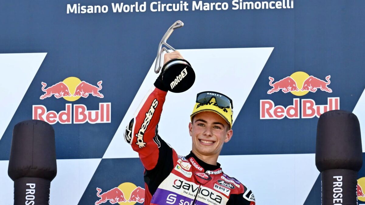 El colombiano David Alonso protagonista del Gran Premio de Moto3