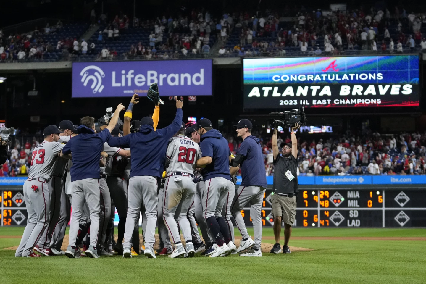 Bravos de Atlanta aseguran sexto título seguido en el Este de la Liga Nacional