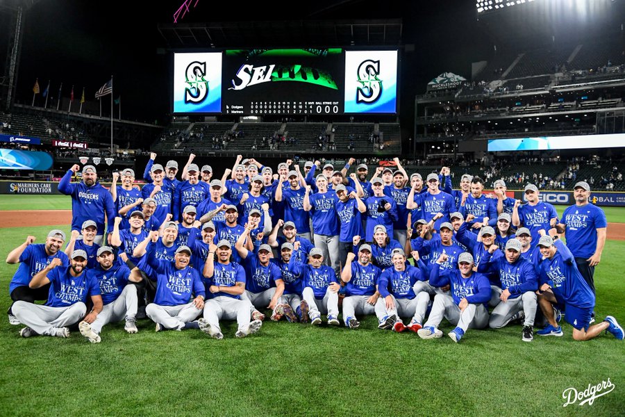 Dodgers aseguran título del Oeste de la Liga Nacional