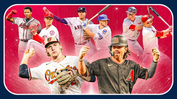 Gunnar Henderson y Corbin Carroll elegidos como Novatos del Año de forma unánime en Grandes Ligas