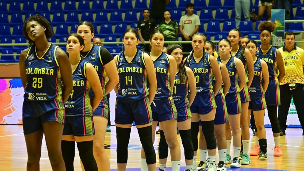 Colombia, segunda victoria al hilo en el Sudamericano U17 de Baloncesto Femenino
