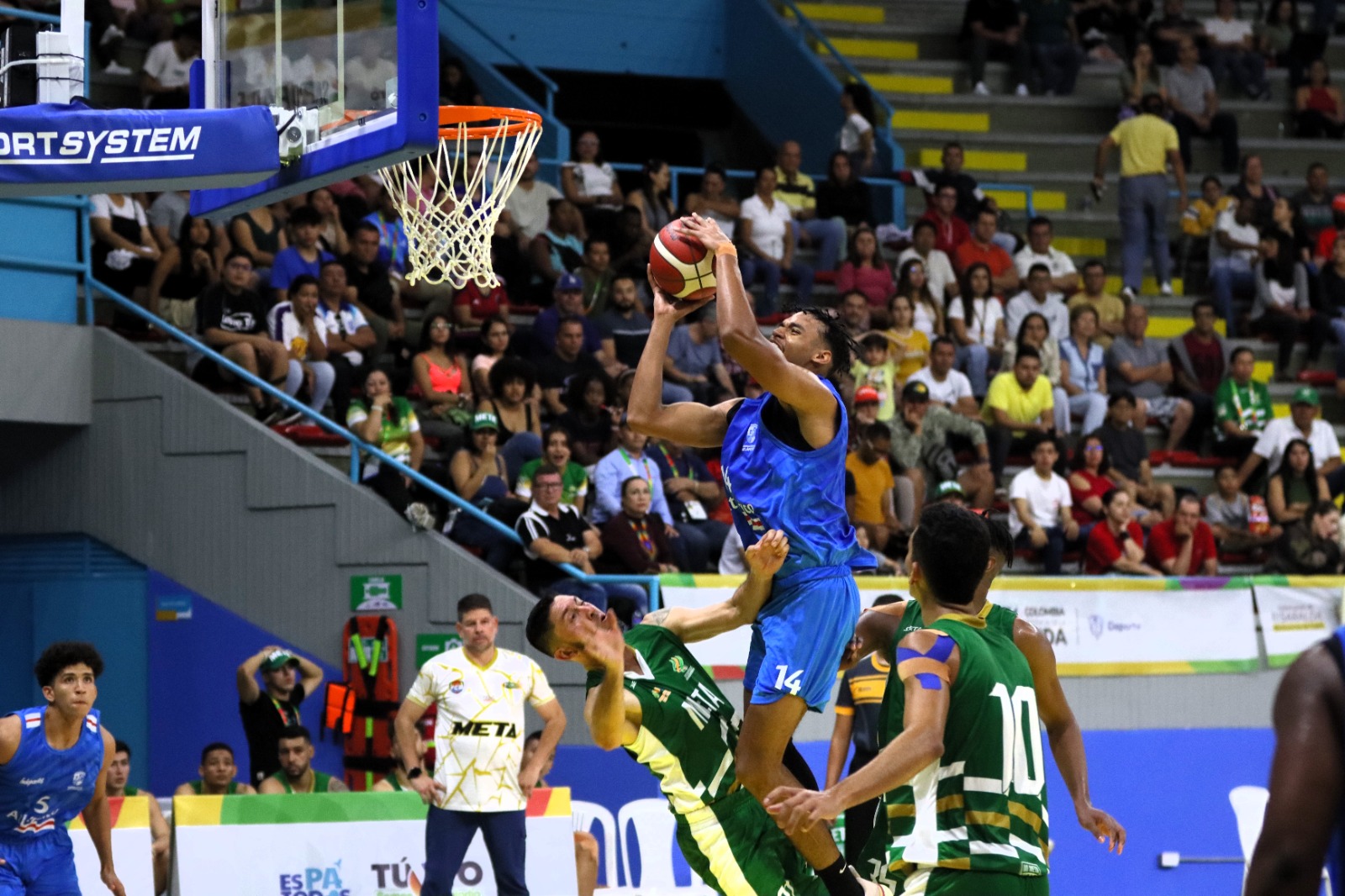Baloncesto del Atlántico volvió a ganar y marcha invicto en los Juegos Nacionales