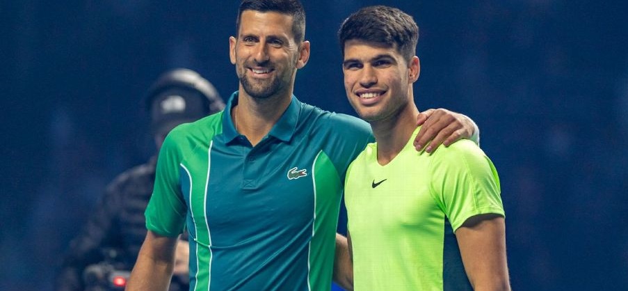 Antes de terminar el año, Alcaraz se dio el gusto de vencer a Djokovic