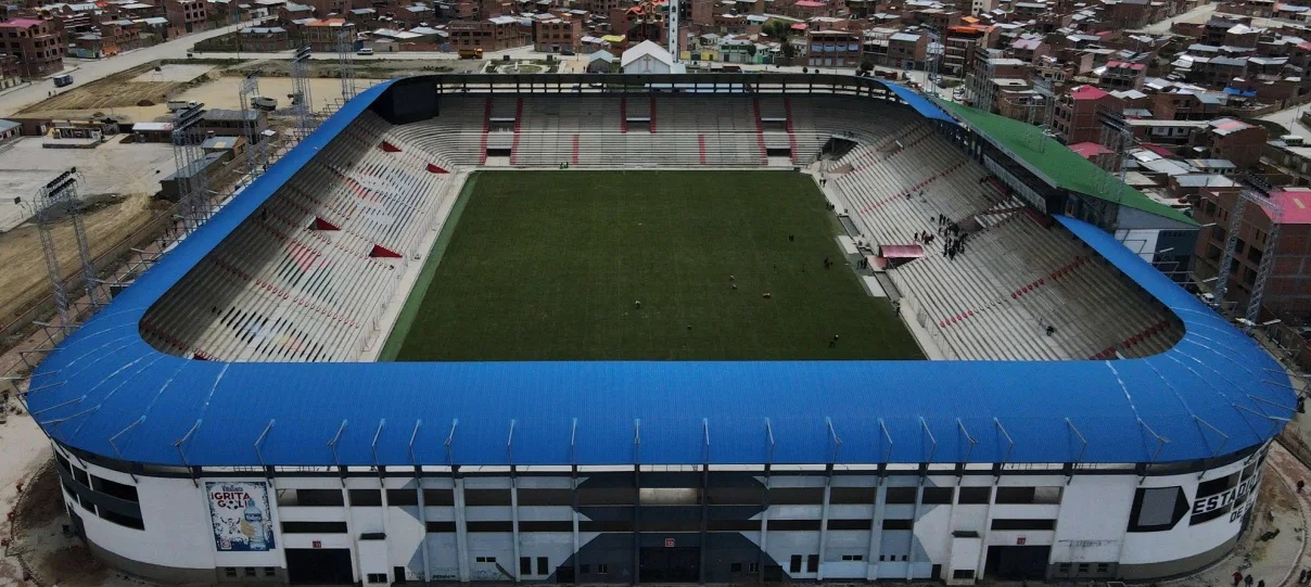 El estadio «más alto del mundo» obtiene permiso de Conmebol para recibir la Copa Libertadores