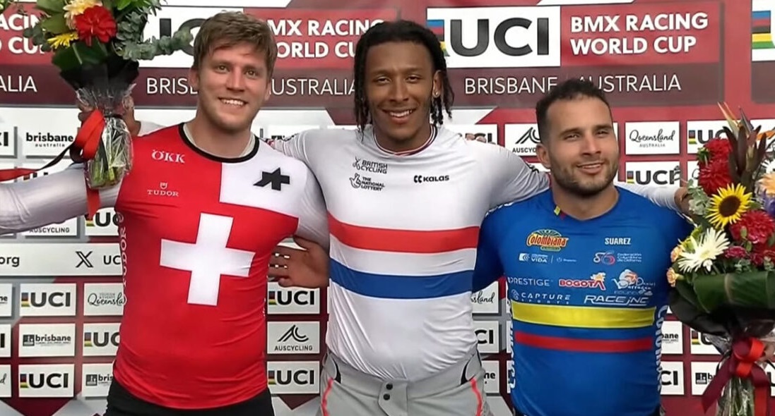 Carlos Ramírez, podio en la Copa Mundo UCI de BMX Racing