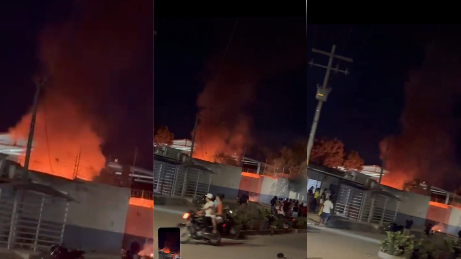 Incineran vehículo de contratista de Air-e durante disturbios en Fundación, Magdalena