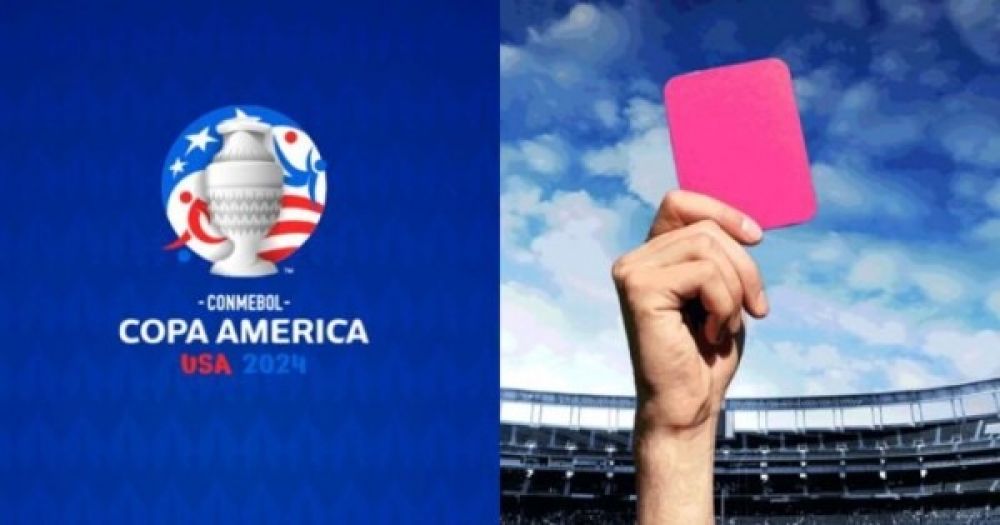 La Conmebol anunció la implementación de la tarjeta rosa durante la Copa América
