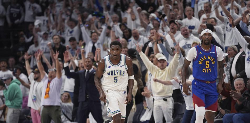Anthony Edwards comanda remontada de Wolves para eliminar a Nuggets al ganar 98-90 el Juego 7