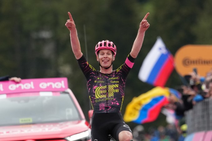 Georg Steinhauser brilló en la montaña y se quedó con la etapa 17 del Giro de Italia