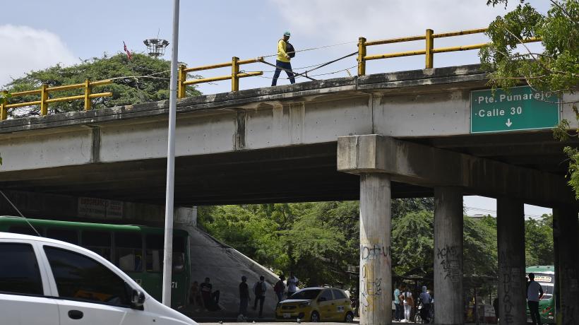 En Galapa se prenden las alarmas por falta de mantenimiento del Puente de la Cordialidad con Circunvalar