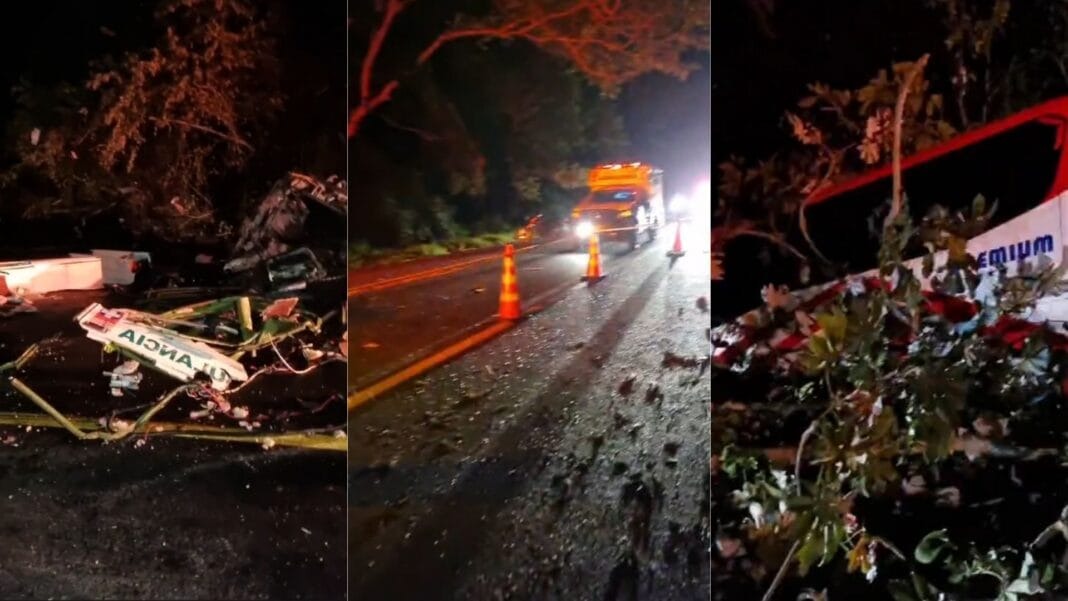 4 muertos y 13 heridos deja el choque de ambulancia y bus de Brasilia ...