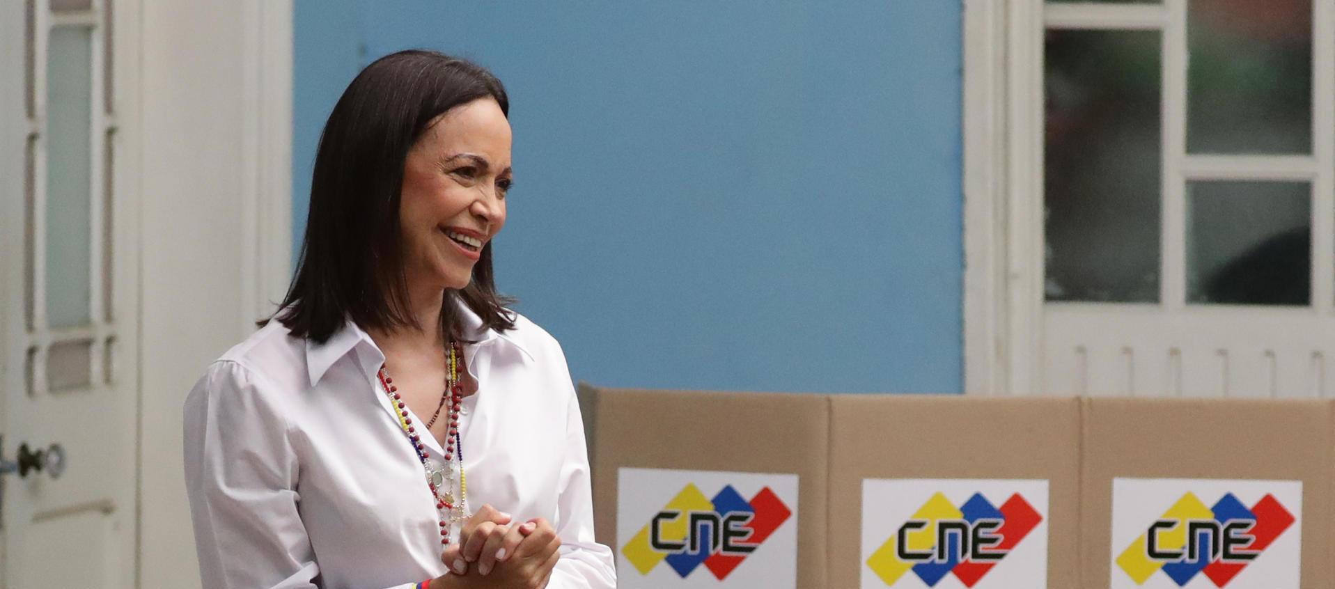 María Corina Machado califica de «apoteósica» participación en las elecciones