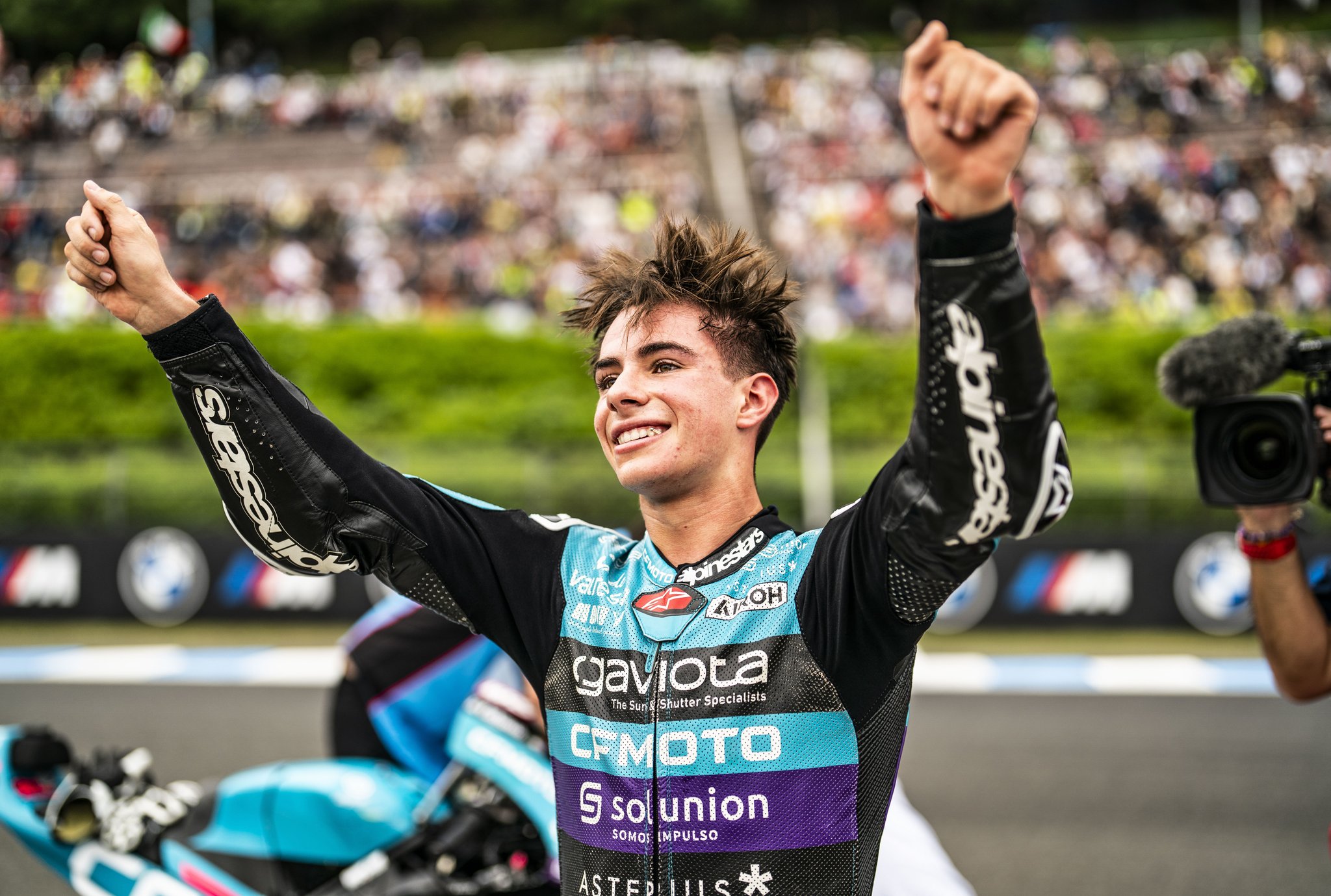 David Alonso, primer campeón del mundo colombiano de Moto3