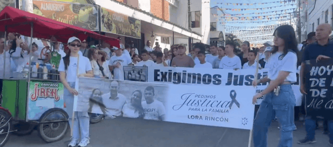 Aguachica marchó para rechazar masacre de familia cristiana