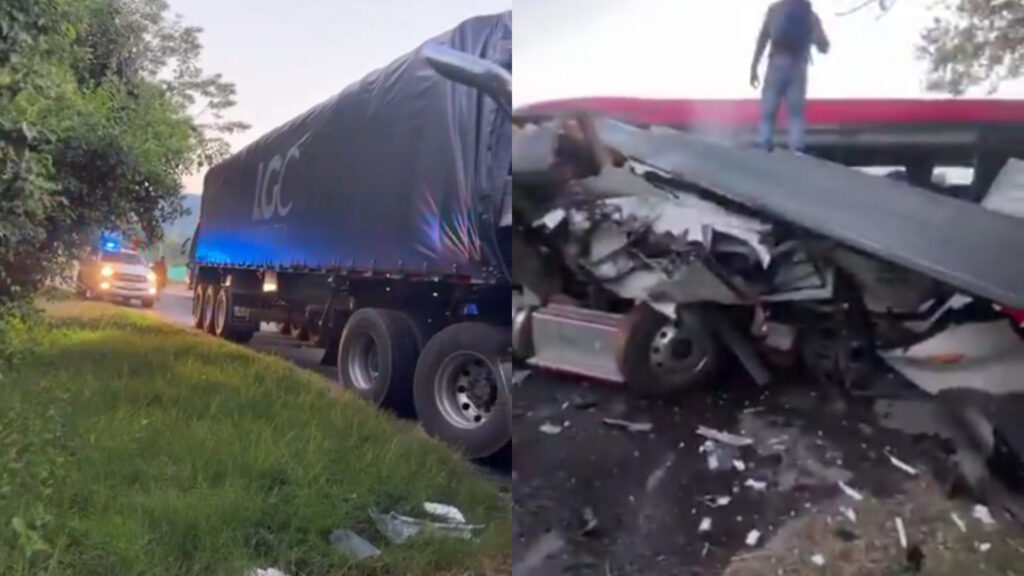 3 muertos y 7 heridos deja violento choque de bus y tractomula ...