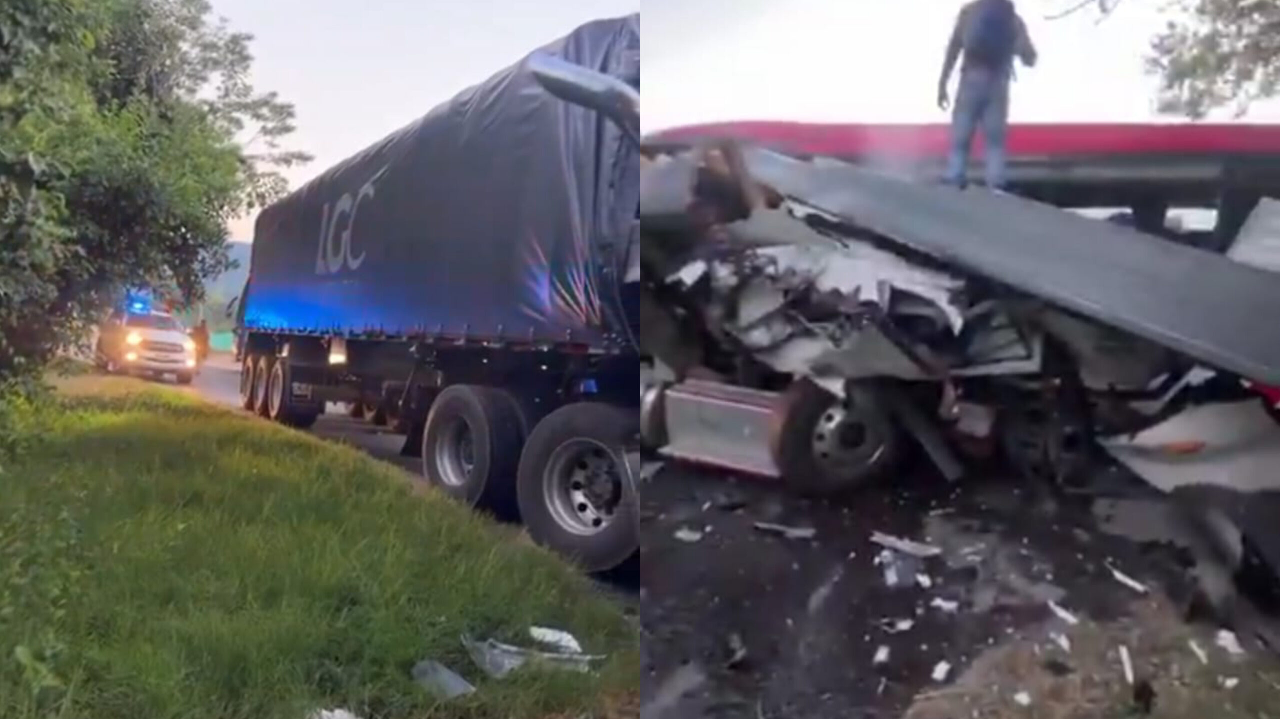 3 muertos y 7 heridos deja violento choque de bus y tractomula ...