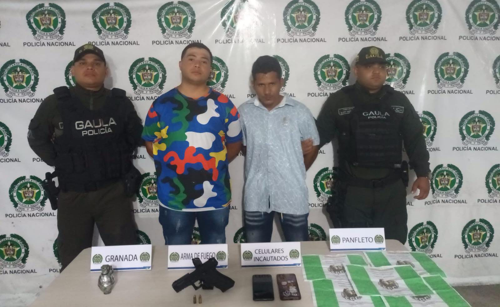 Dos capturados durante allanamientos en La Playa