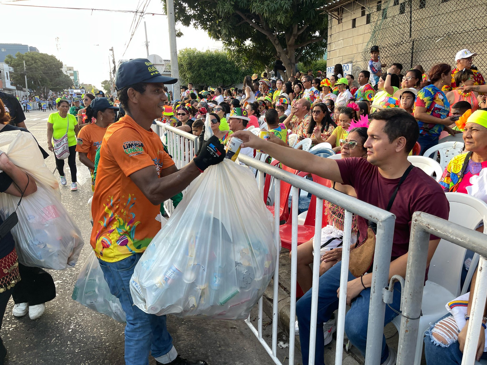 35 toneladas de residuos aprovechables se recuperaron durante el Carnaval