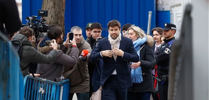 Gerard Piqué llega a un juzgado para declarar por la Supercopa de Arabia Saudita