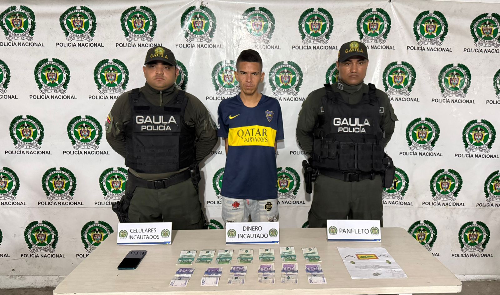 Capturado alias ‘Gatico’ en San Roque por extorsión a comerciantes: recaudaba $20 millones semanales