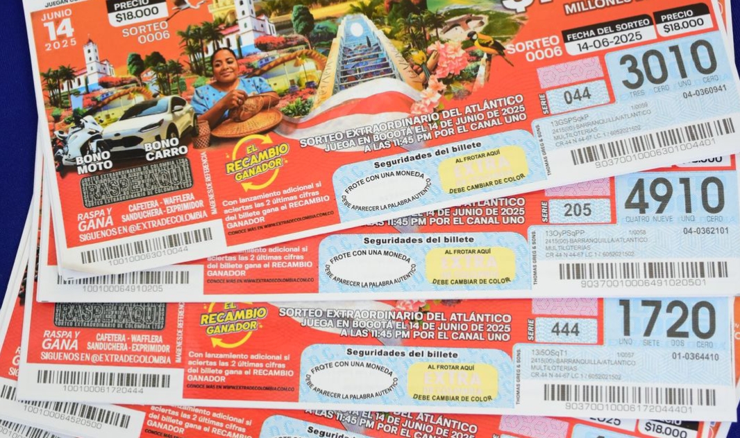 Lotería del Atlántico aportará hasta $800 millones para salud con sorteo extraordinario