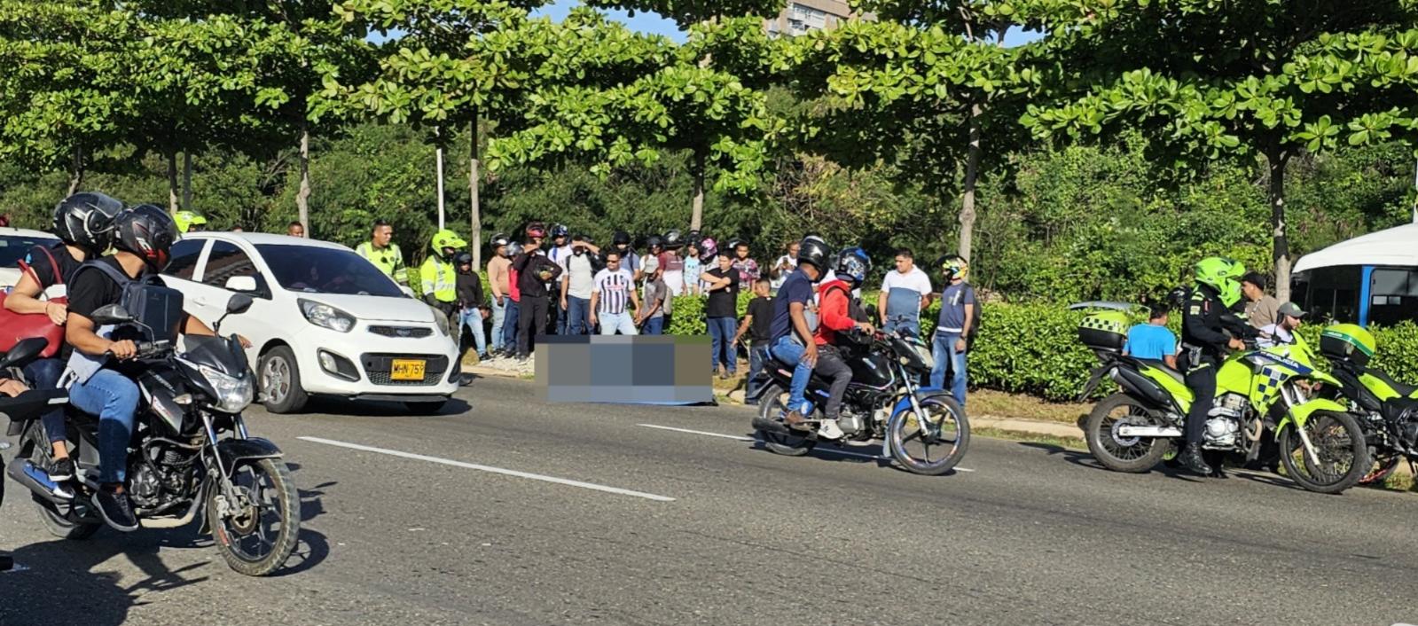 Peatón murió tras ser arrollado por motociclista en La Circunvalar