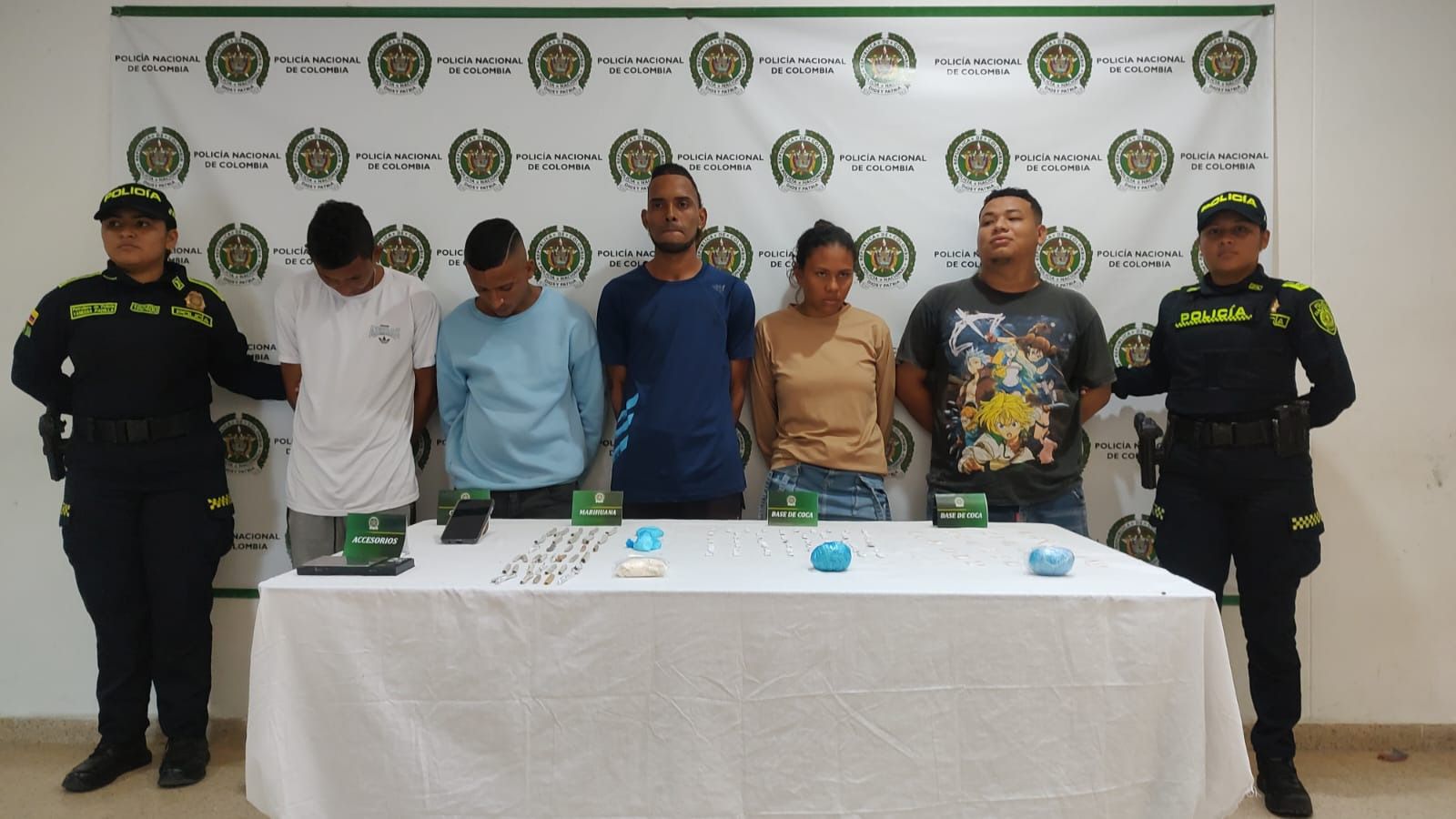 Golpe al microtráfico en Ponedera: capturadas cinco personas en allanamientos