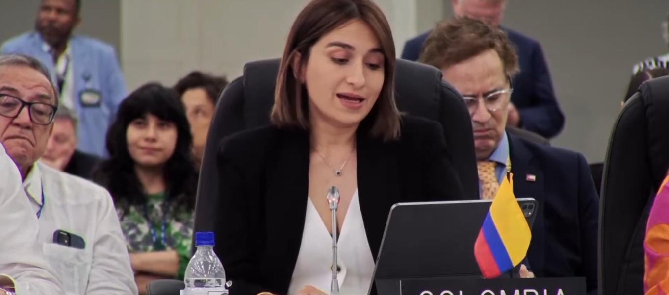 Canciller Laura Sarabia pide a la OEA pasar de los discursos a la acción y propone a Colombia como sede en 2028